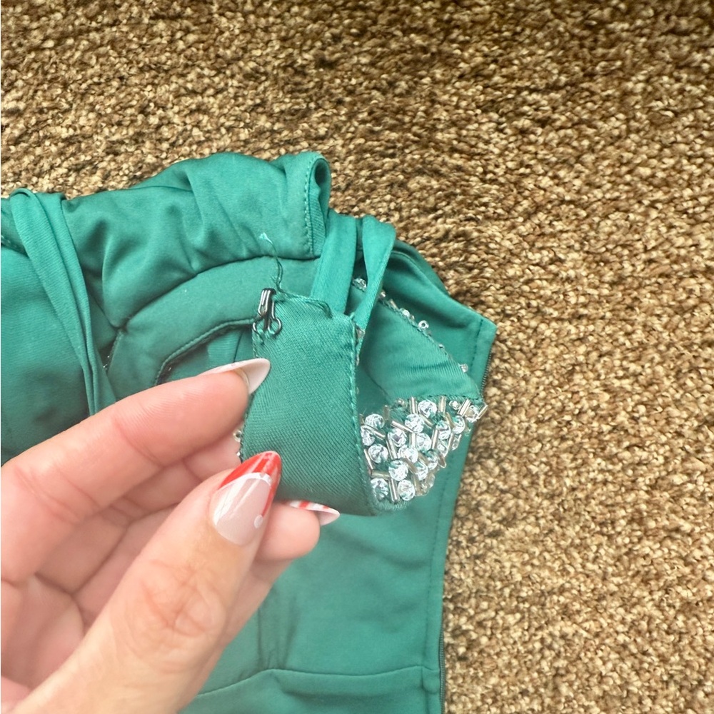 City Triangle Emerald Green Prom Dress - Picture 4 of 7